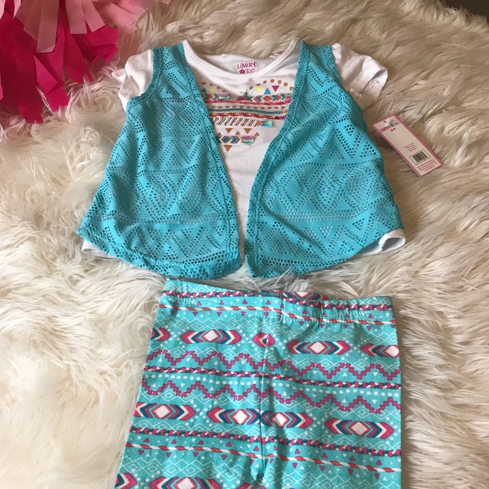 Limited Too Matching Vest Set - 18 months.